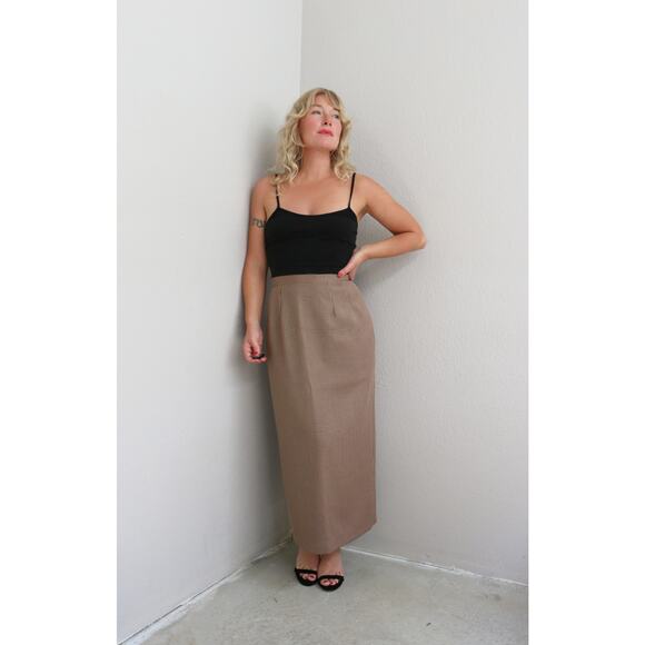 1980's Vintage Custom Tailored Houndstooth Skirt & Blazer Suit Set Women's MD LG - Picture 4 of 11